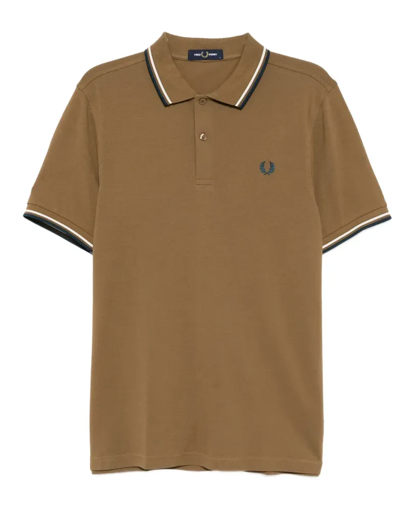 Fred Perry Poloshirt mit Logo-Stickerei - Braun Braun