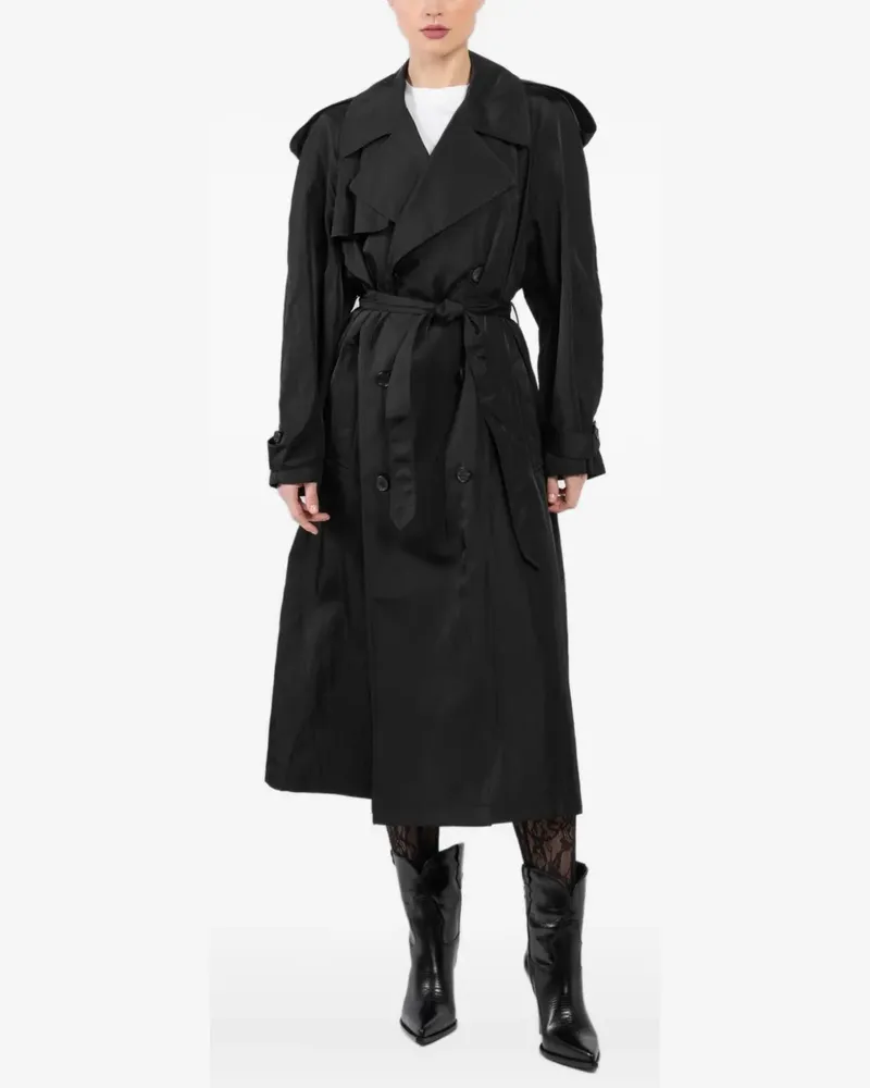 WARDROBE.NYC Trenchcoat aus Funktionsstoff - Schwarz Schwarz