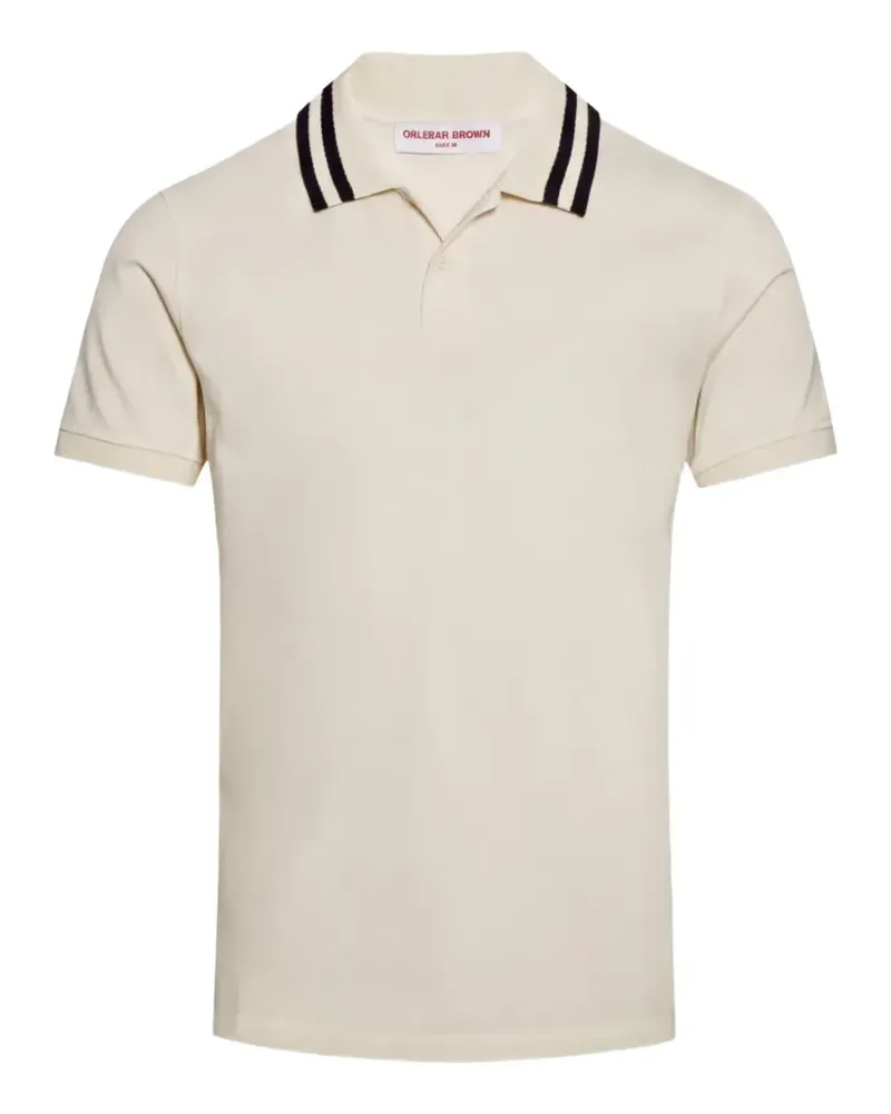 Orlebar Brown Poloshirt mit Kontrastdetail - Nude Nude