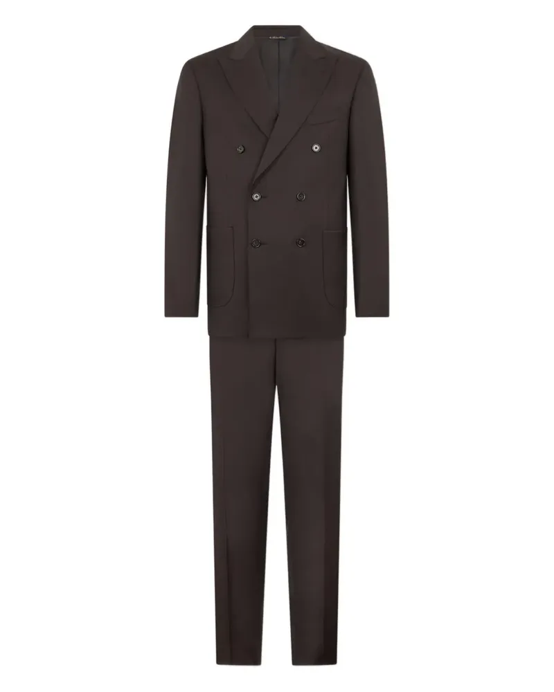 Brooks Brothers Doppelreihiger Anzug - Braun Braun