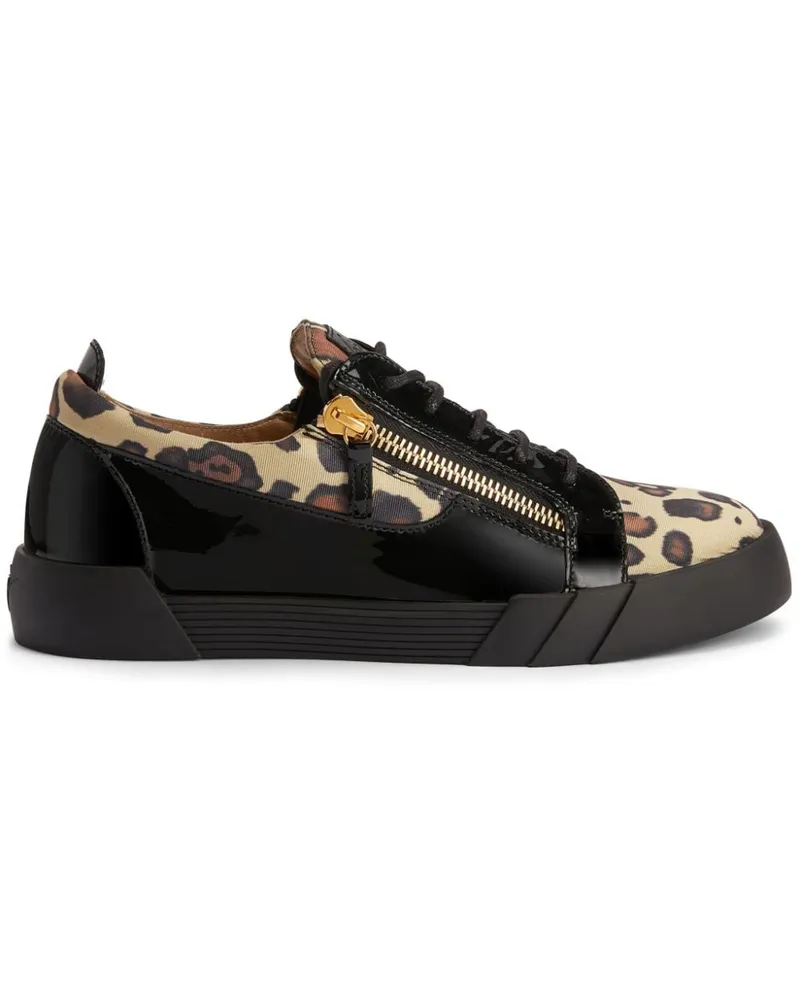 Giuseppe Zanotti Frankie Sneakers mit Leoparden-Print - Nude Nude