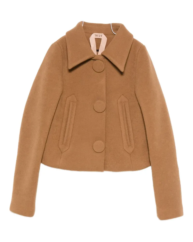 N° 21 Jacke mit Knopfleiste - Braun Braun
