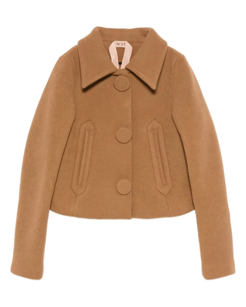 N° 21 Jacke mit Knopfleiste - Braun Braun