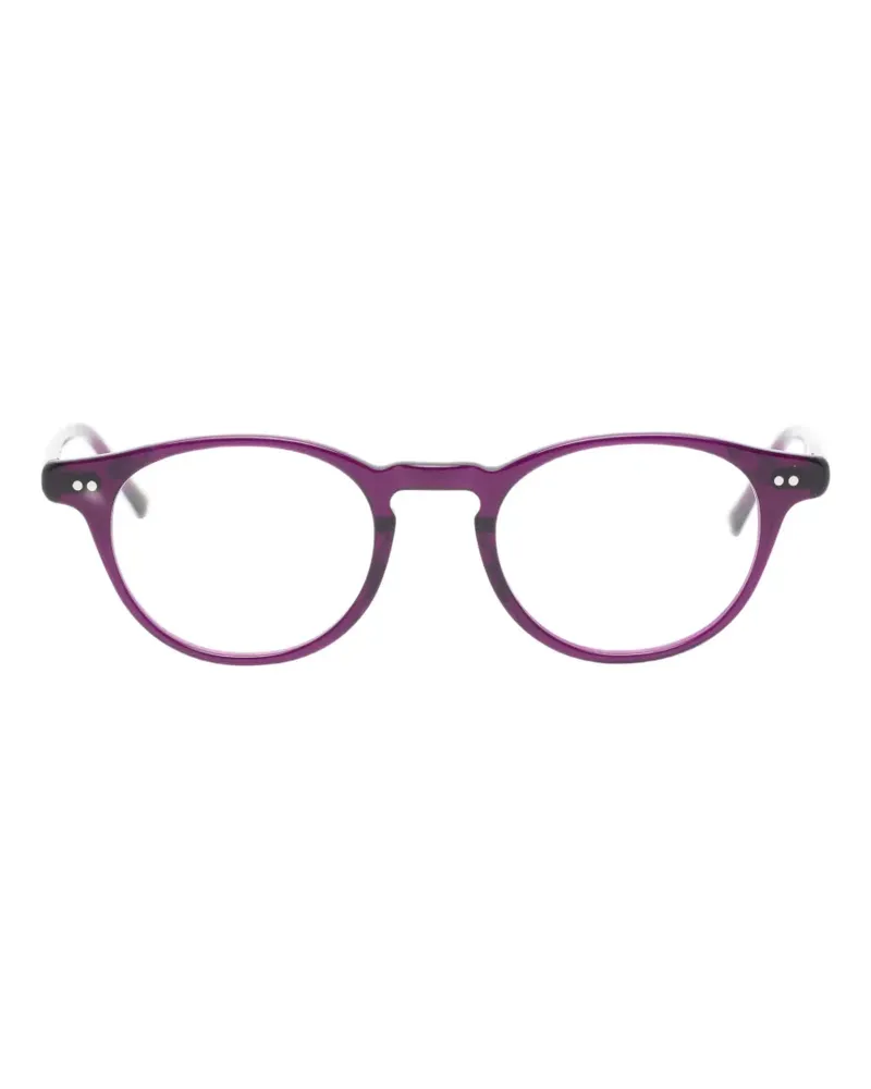 Lesca Brille mit rundem Gestell - Violett Violett