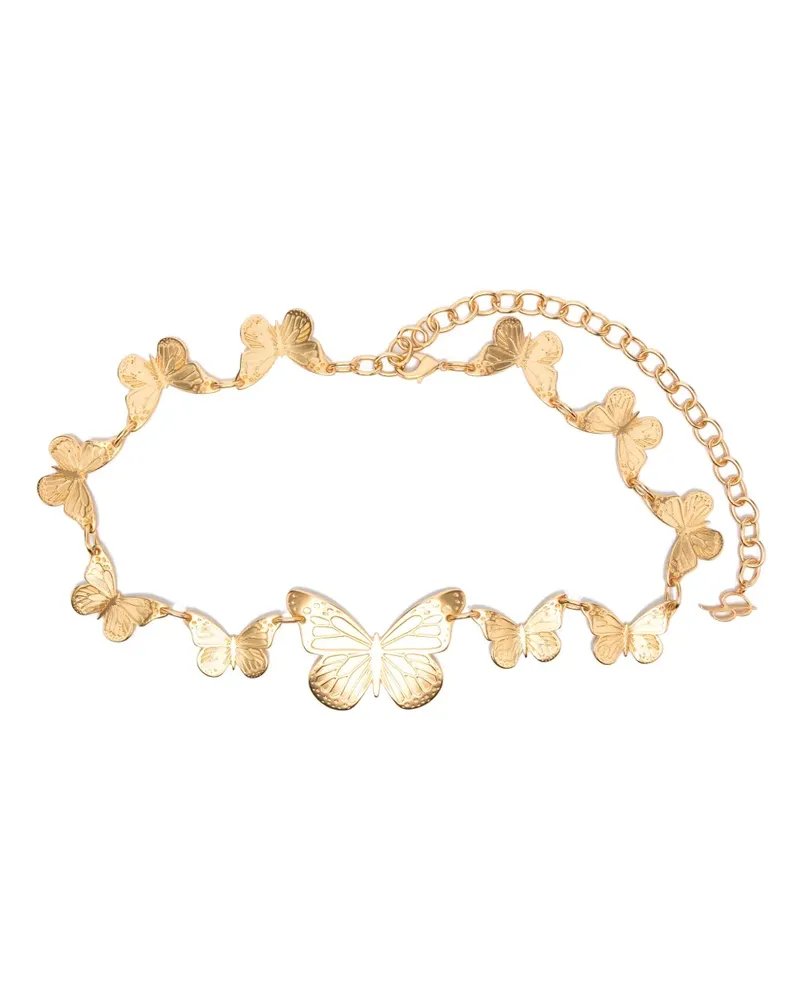 Blumarine Gürtel mit Schmetterlingen - Gold Gold
