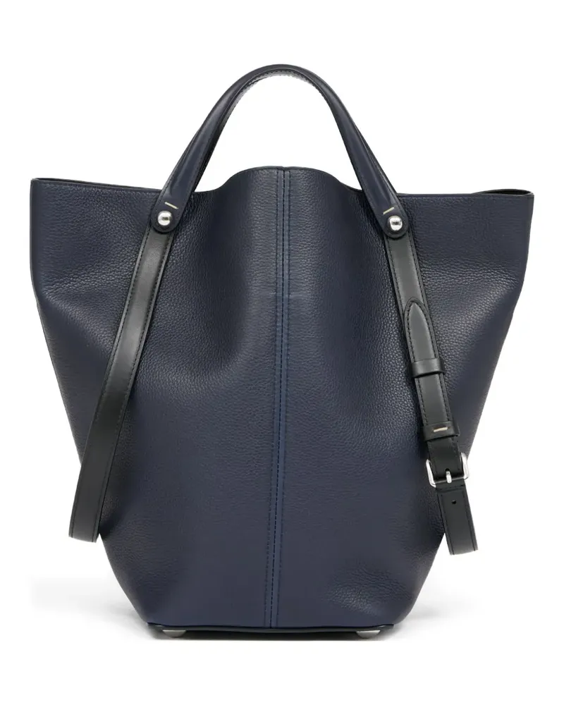Maison Margiela Beuteltasche aus Leder - Blau Blau