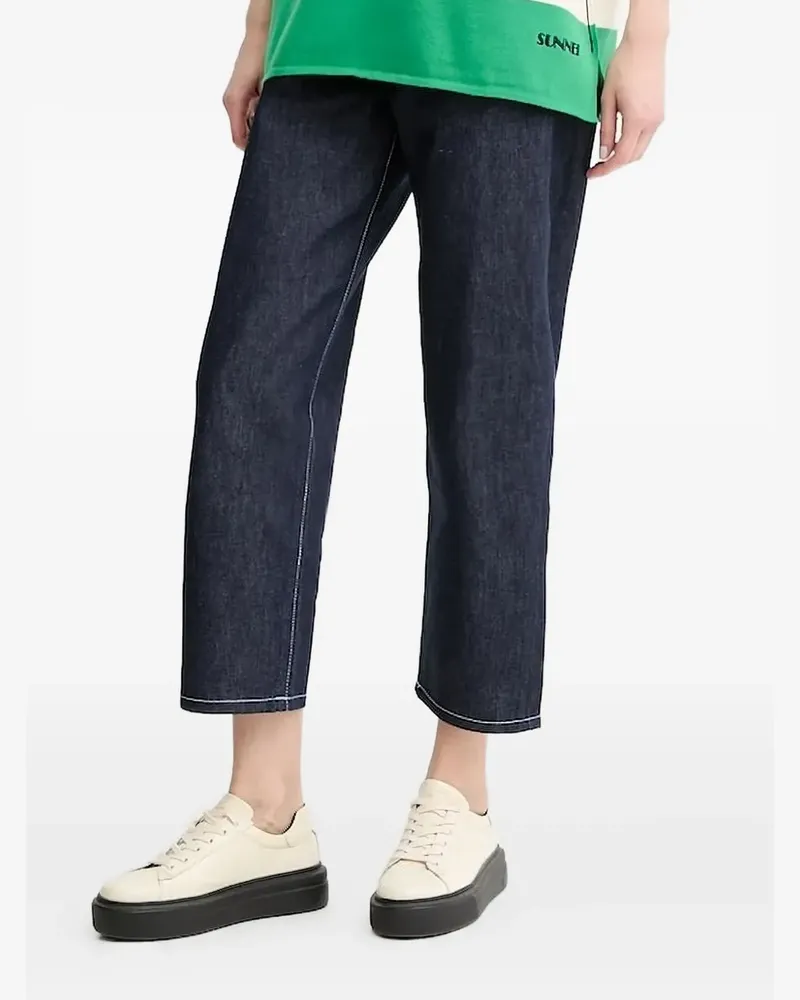 SUNNEI Jeans mit Kontrastnähten - Blau Blau