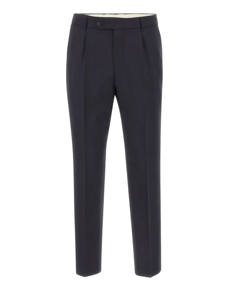 HUGO BOSS H-Perin Hose mit Falten - Blau Blau