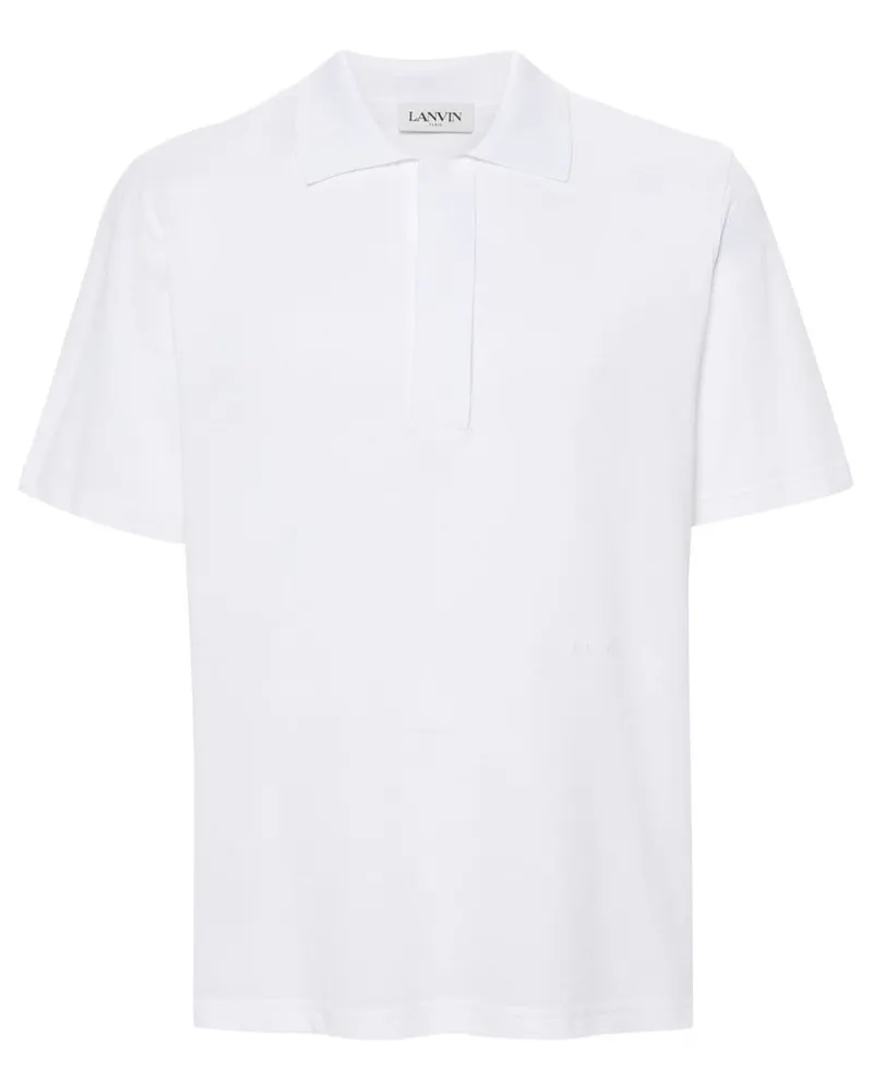 Lanvin Poloshirt mit kurzen Ärmeln - Weiß Weiß