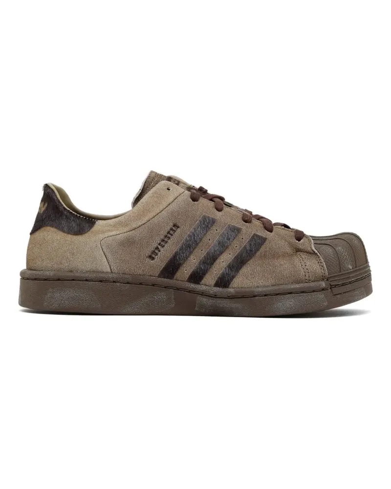 adidas Superstar pony-hair sneakers - Braun Braun