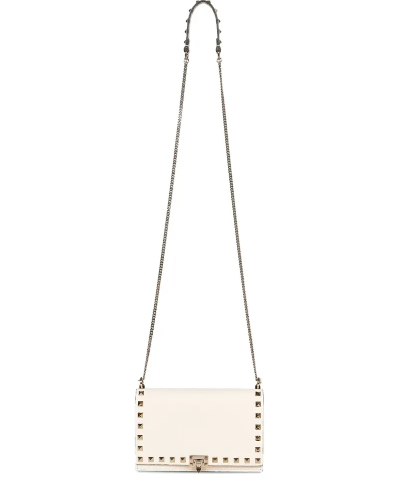 Valentino Garavani mini Rockstud chain-strap cross body bag - Nude Nude