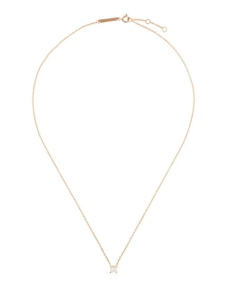 Delfina Delettrez 18kt 'Dots Solitaire' Gelbgoldhalskette mit Diamant - Metallic Metallic