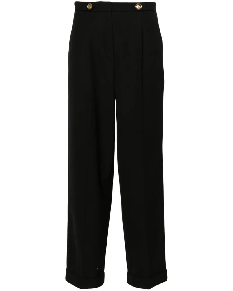 Sandro Klassische High-Waist-Hose - Schwarz Schwarz