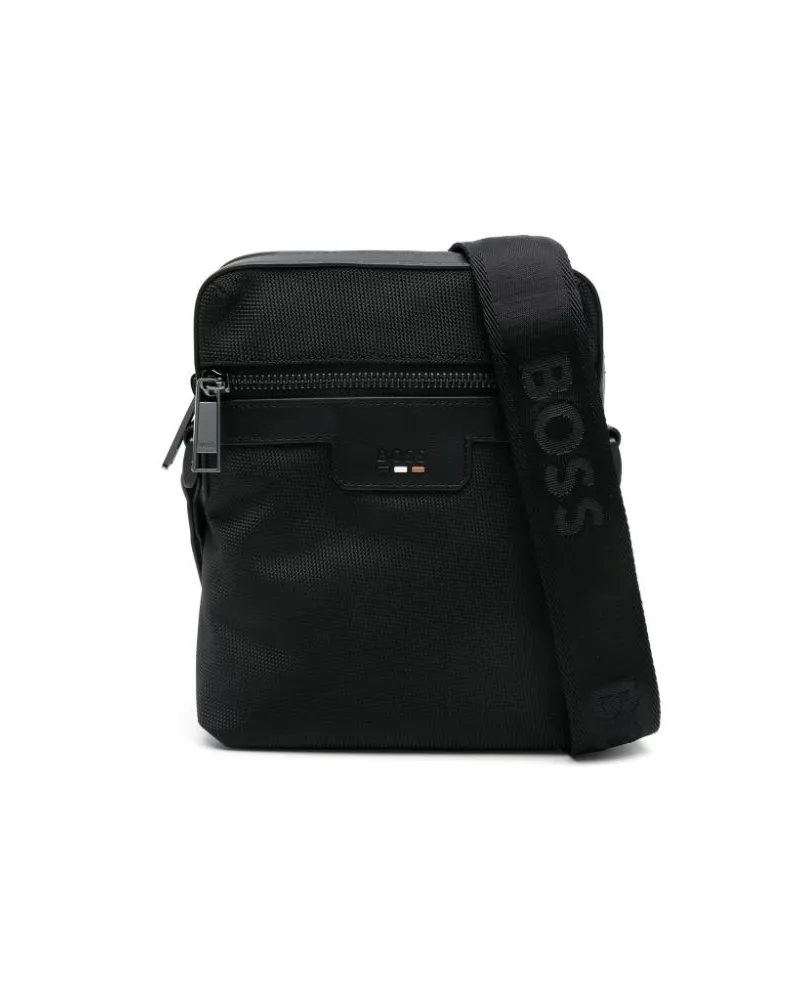 HUGO BOSS Kuriertasche mit Logo-Prägung - Schwarz Schwarz