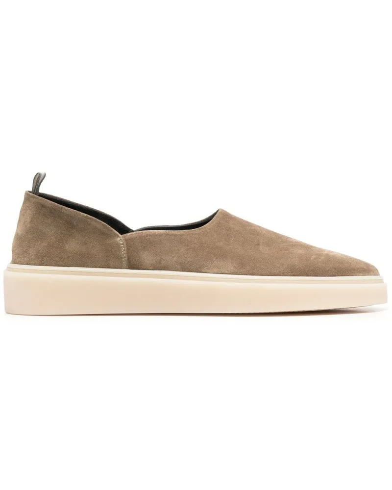 Officine Creative Italia Muskrat Loafer aus Wildleder - Grün Grün