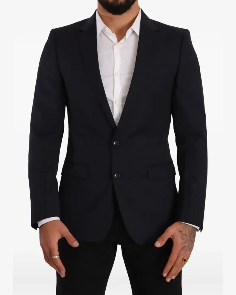 Dolce & Gabbana Einreihiges Martini Sakko - Blau Blau