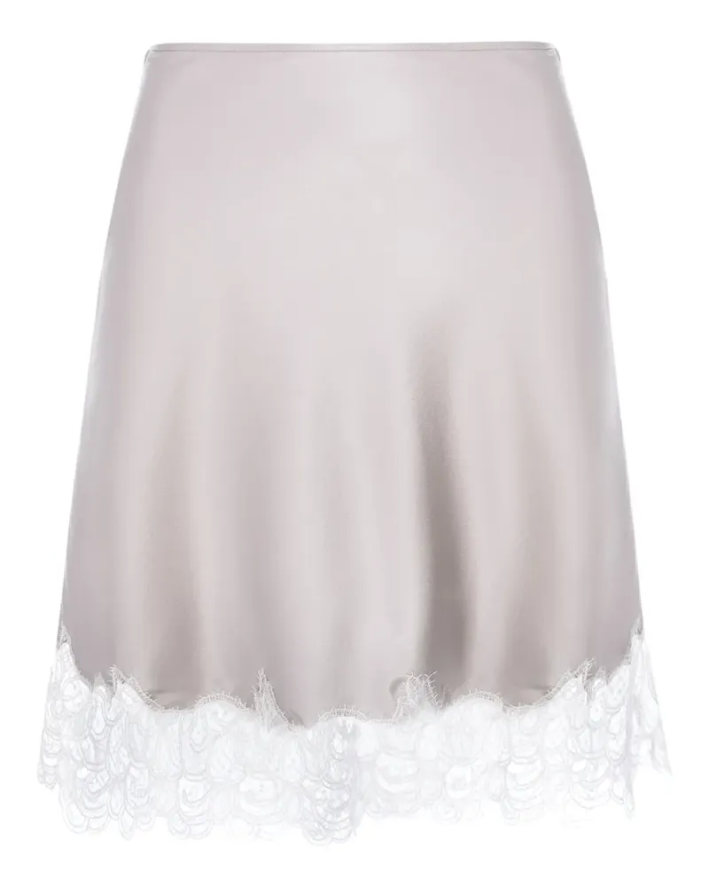 MANURÍ Josephine Minirock aus Spitze - Nude Nude