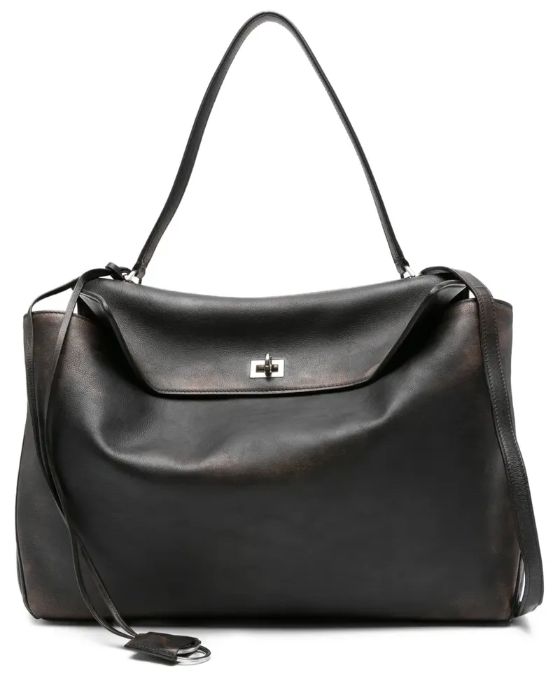 Balenciaga Rodeo Schultertasche mit Klappverschluss - Braun Braun