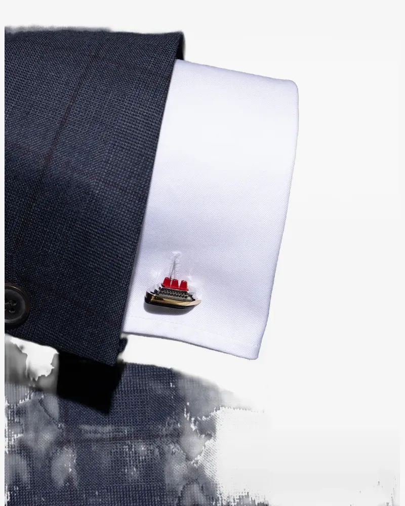 Paul Smith Cruise Ship cufflinks - Silber Silber