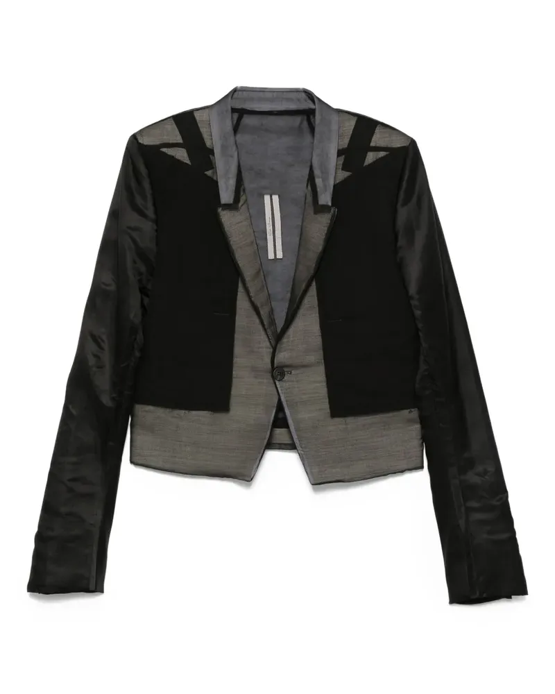 Rick Owens Jacke mit Einsätzen aus Seide - Schwarz Schwarz