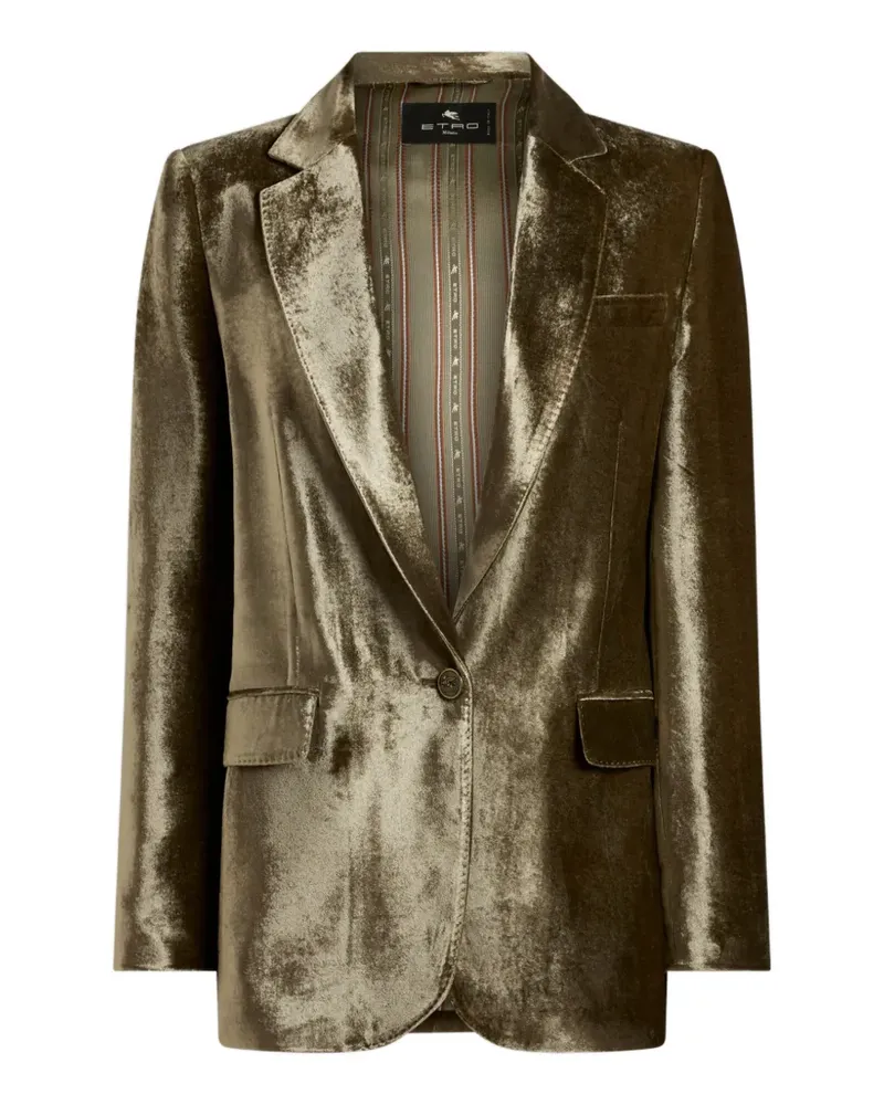 Etro velvet jacket - Grün Grün
