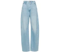 Weite Kegger High-Waist-Jeans