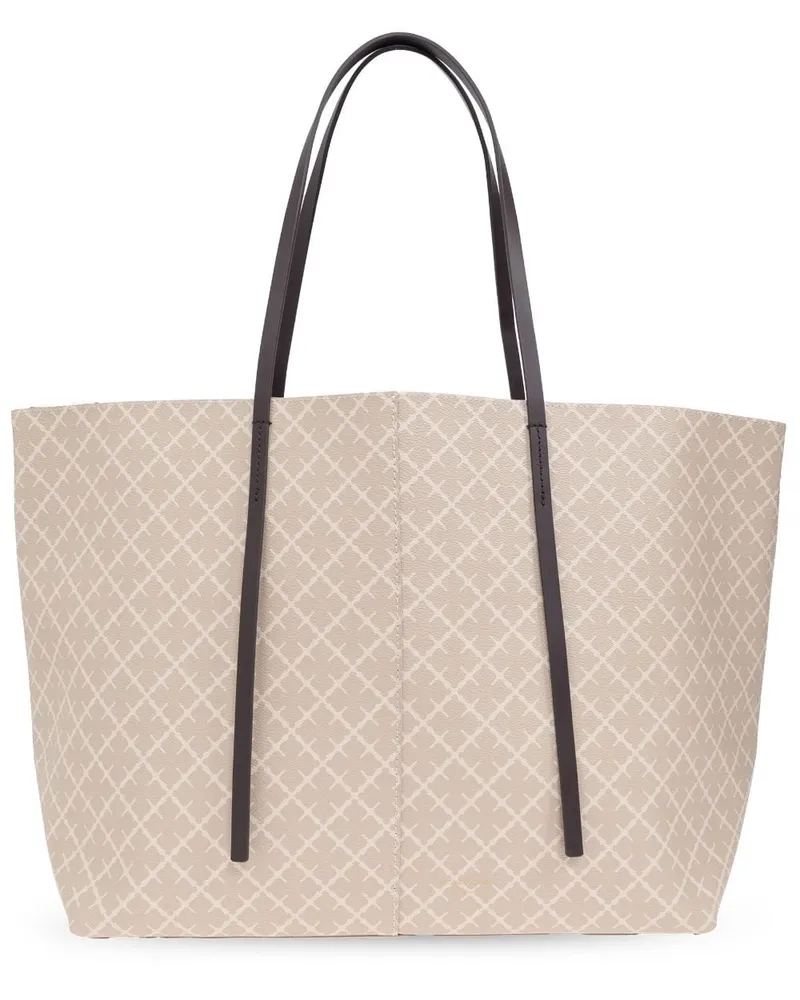 By Malene Birger Shopper mit Print Nude