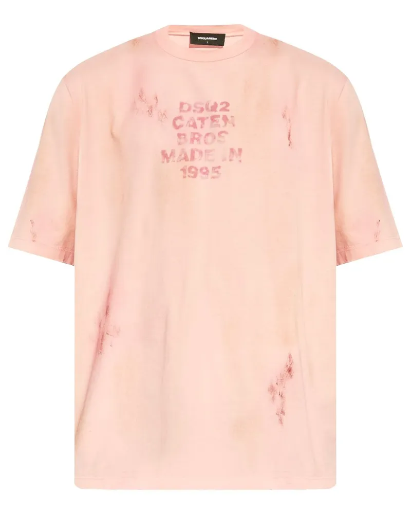 Dsquared2 T-Shirt mit Logo - Rosa Rosa