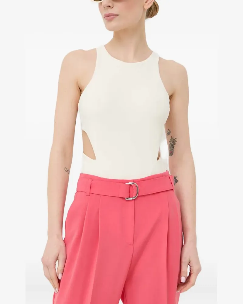 Patrizia Pepe cutout bodysuit - Nude Nude
