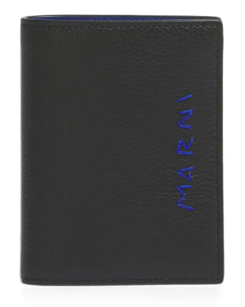 Marni Ausbessern Logo bifold Portemonnaie - Schwarz Schwarz