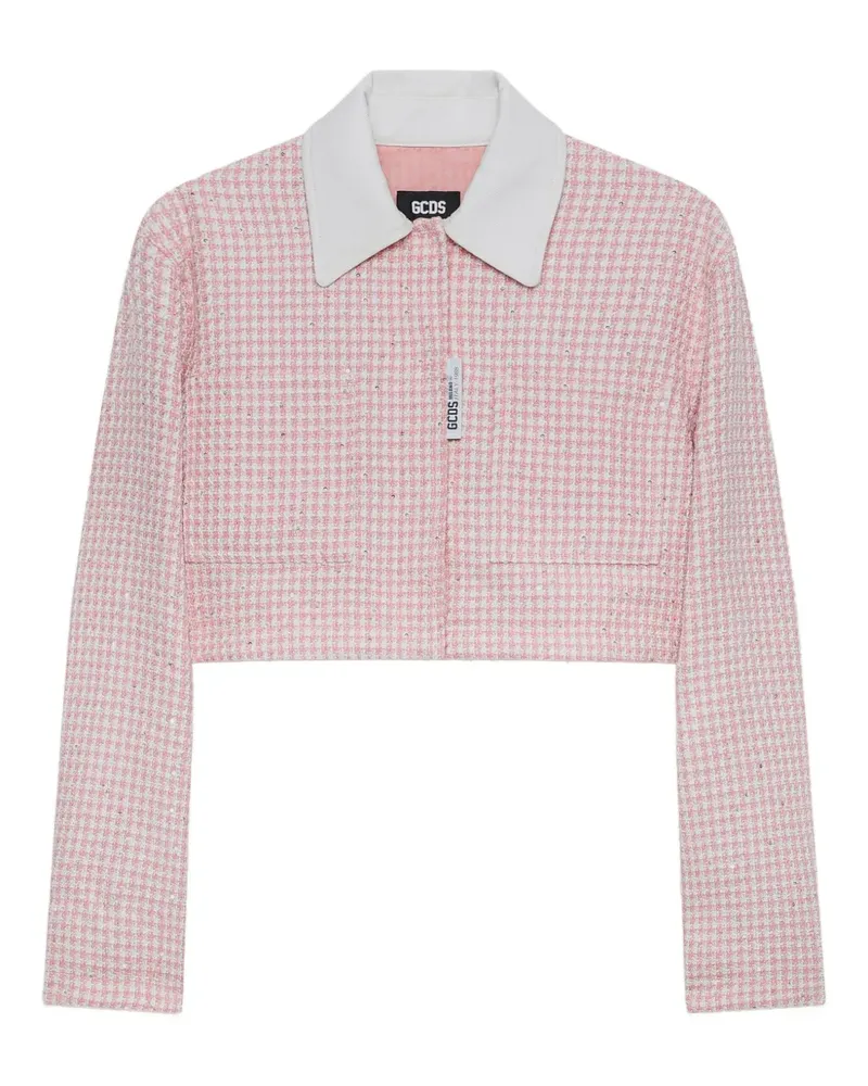 GCDS Tweed-Sakko - Rosa Rosa