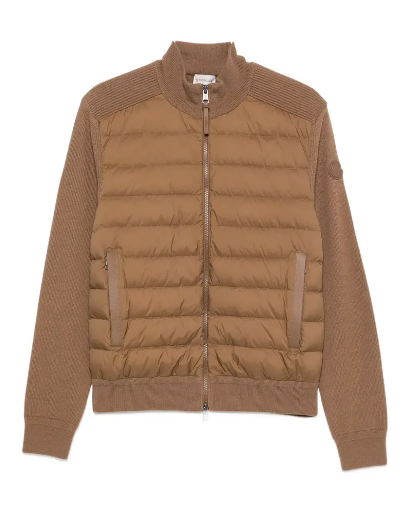 Moncler Gefütterter Cardigan mit Reißverschluss - Braun Braun