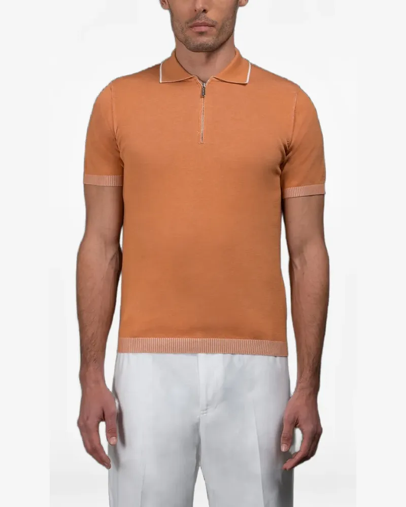 MOORER Coty short-sleeve sweater - Orange Orange