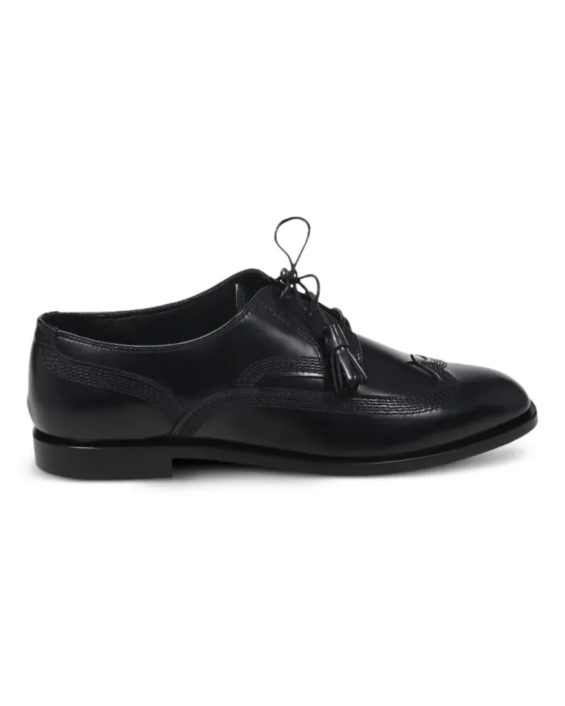 Ferragamo Derby-Schuhe mit Quasten - Schwarz Schwarz