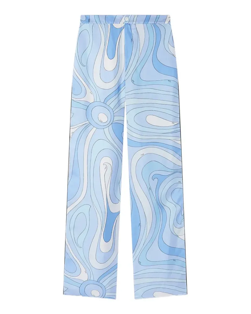 Emilio Pucci Geknöpfte Hose - Blau Blau