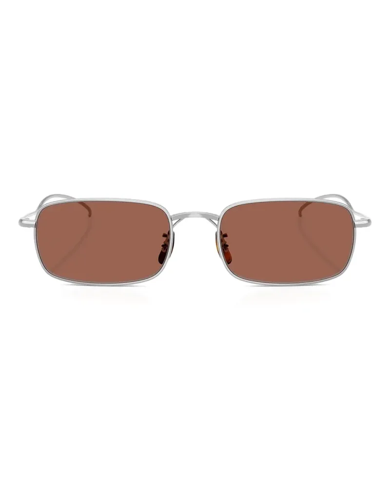 Oliver Peoples TK-14 Sonnenbrille mit eckigem Gestell - Silber Silber