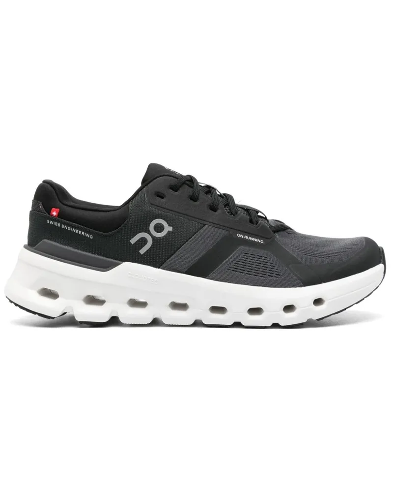 ON Cloudrunner Mesh-Sneakers - Schwarz Schwarz