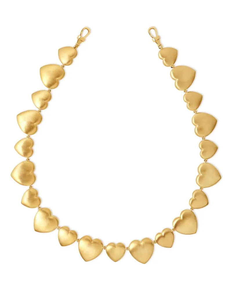 Marie Lichtenberg 14kt Gelbgoldhalskette mit Herzen Gold