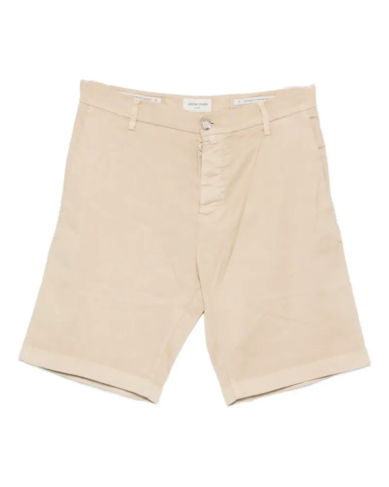 Jacob Cohën logo-patch shorts - Nude Nude