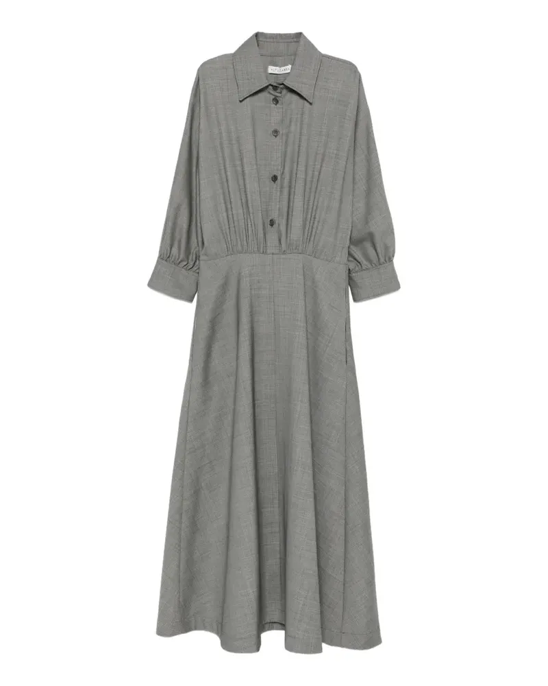 Altuzarra Eleanor pleated midi shirt dress - Grau Grau