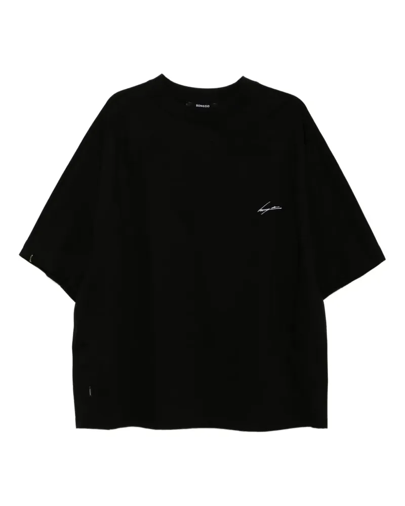 SONGZIO Curve Dolman T-Shirt - Schwarz Schwarz