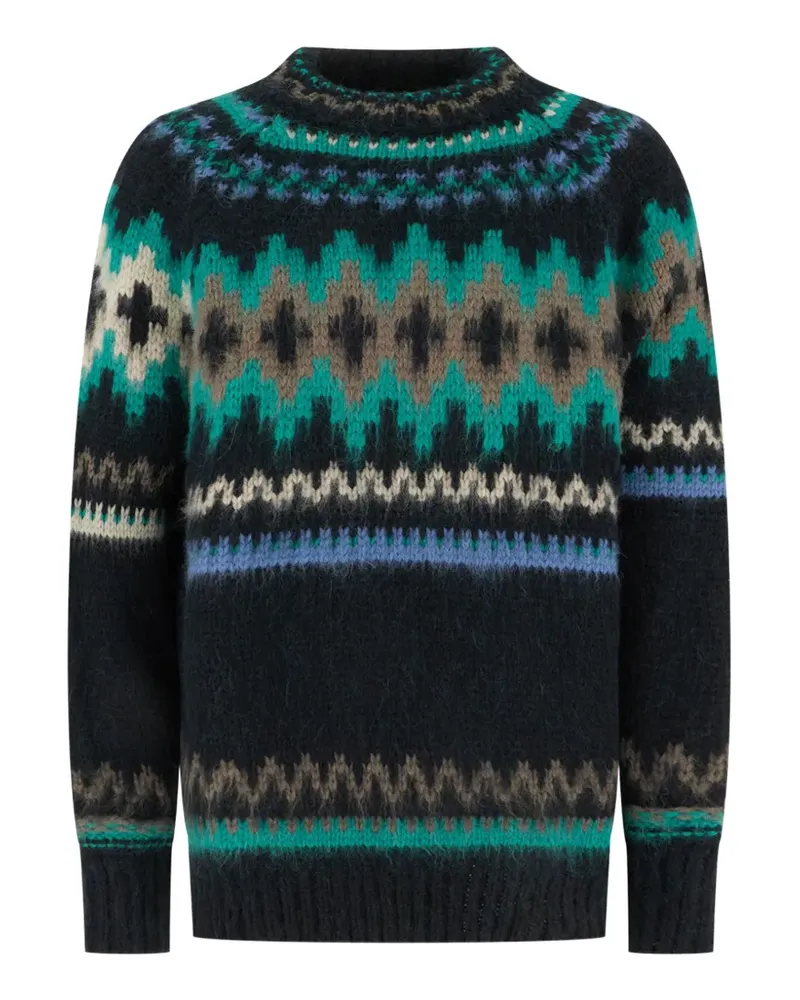Paul Smith Pullover aus Fair-Isle-Strick - Schwarz Schwarz