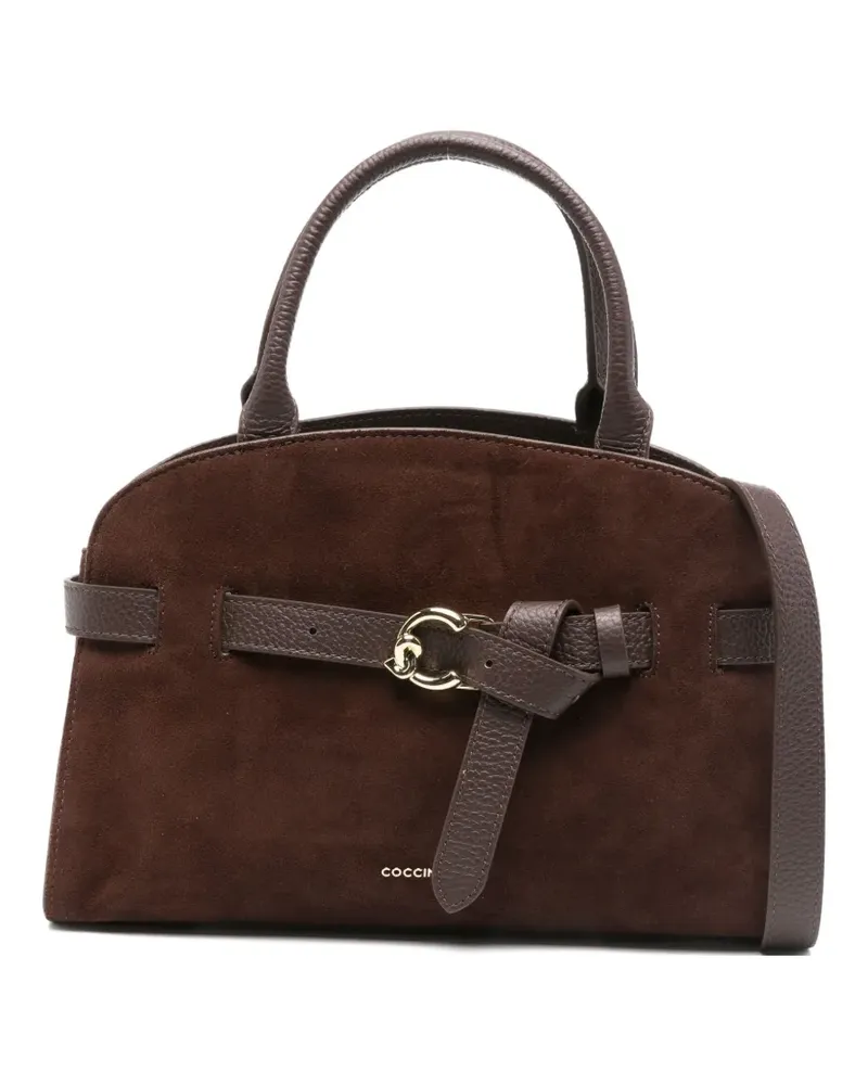 Coccinelle Kleiner Sabine Tote Bag aus Wildleder - Braun Braun