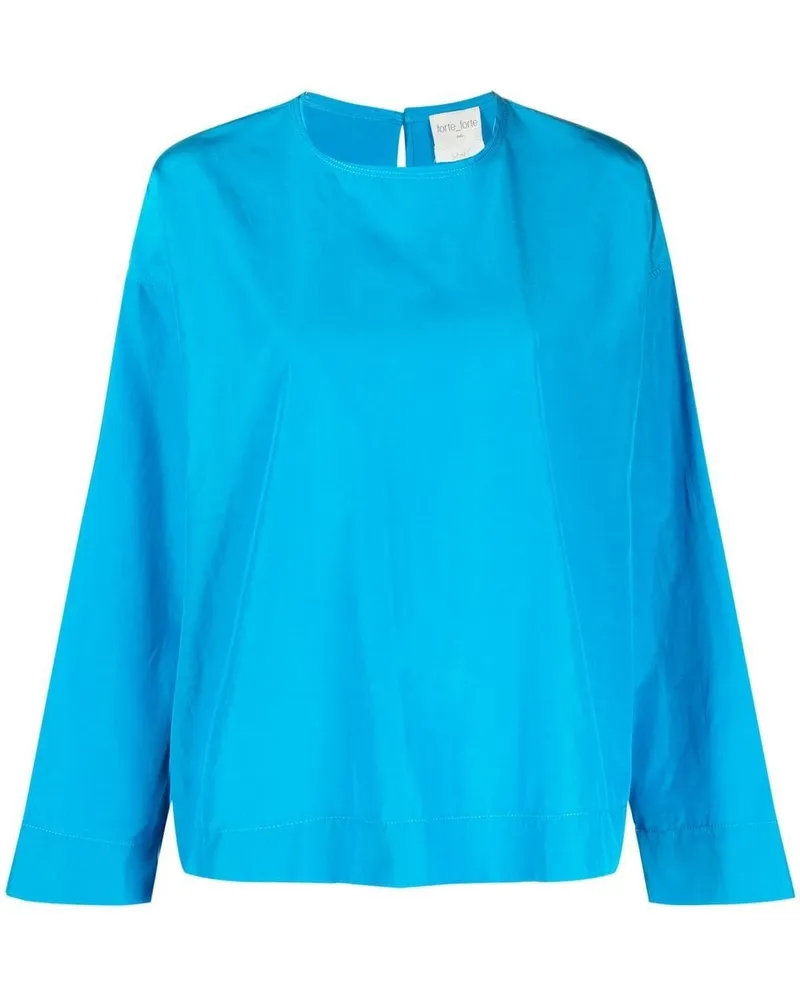 forte_forte Kastige Bluse - Blau Blau