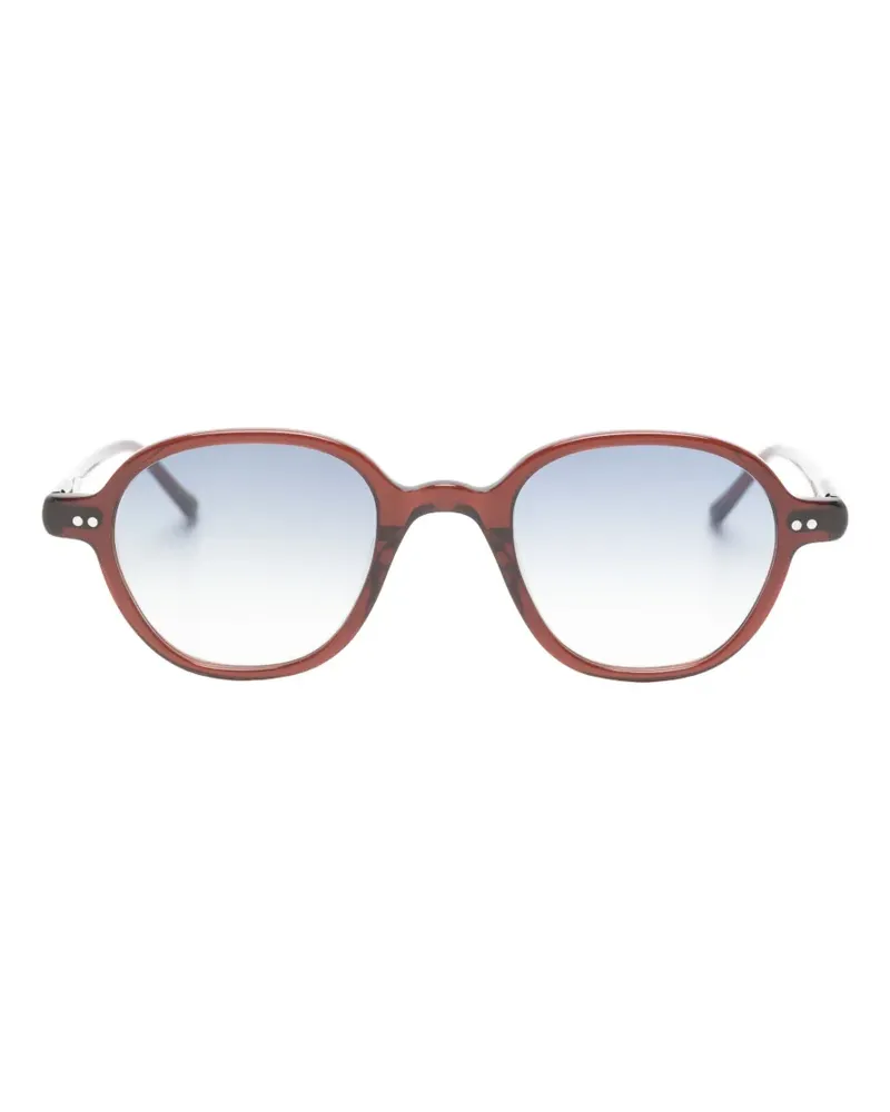 Lesca Babu Sonnenbrille mit rundem Rahmen - Braun Braun