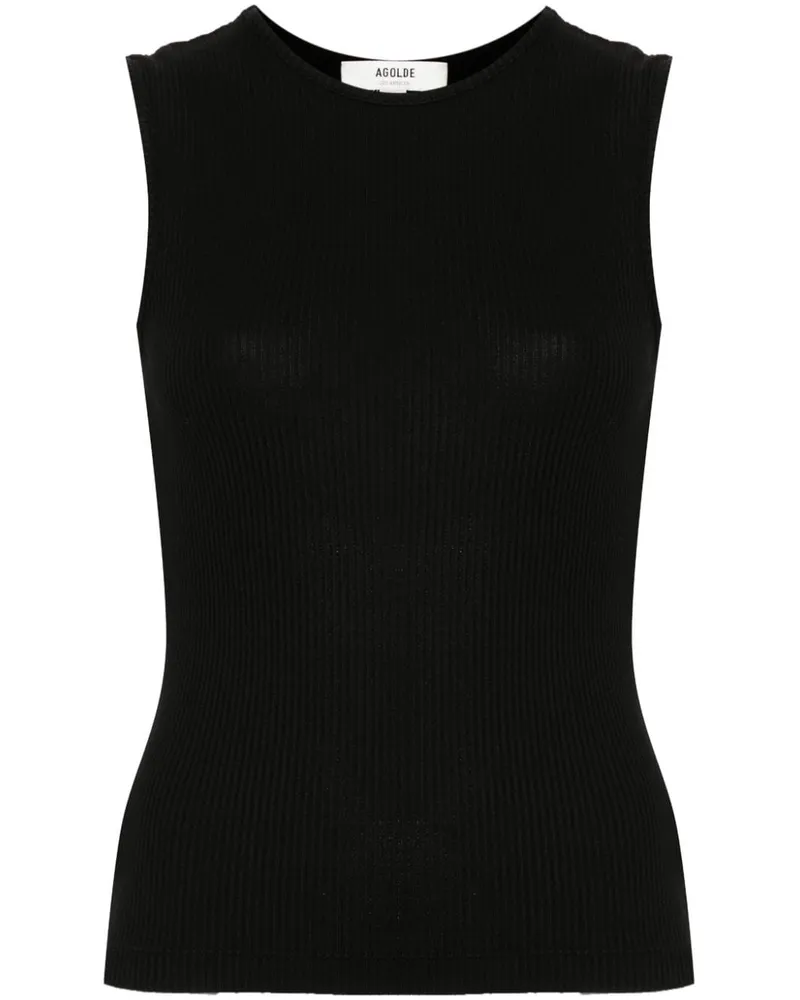 AGOLDE Binx Tanktop - Schwarz Schwarz