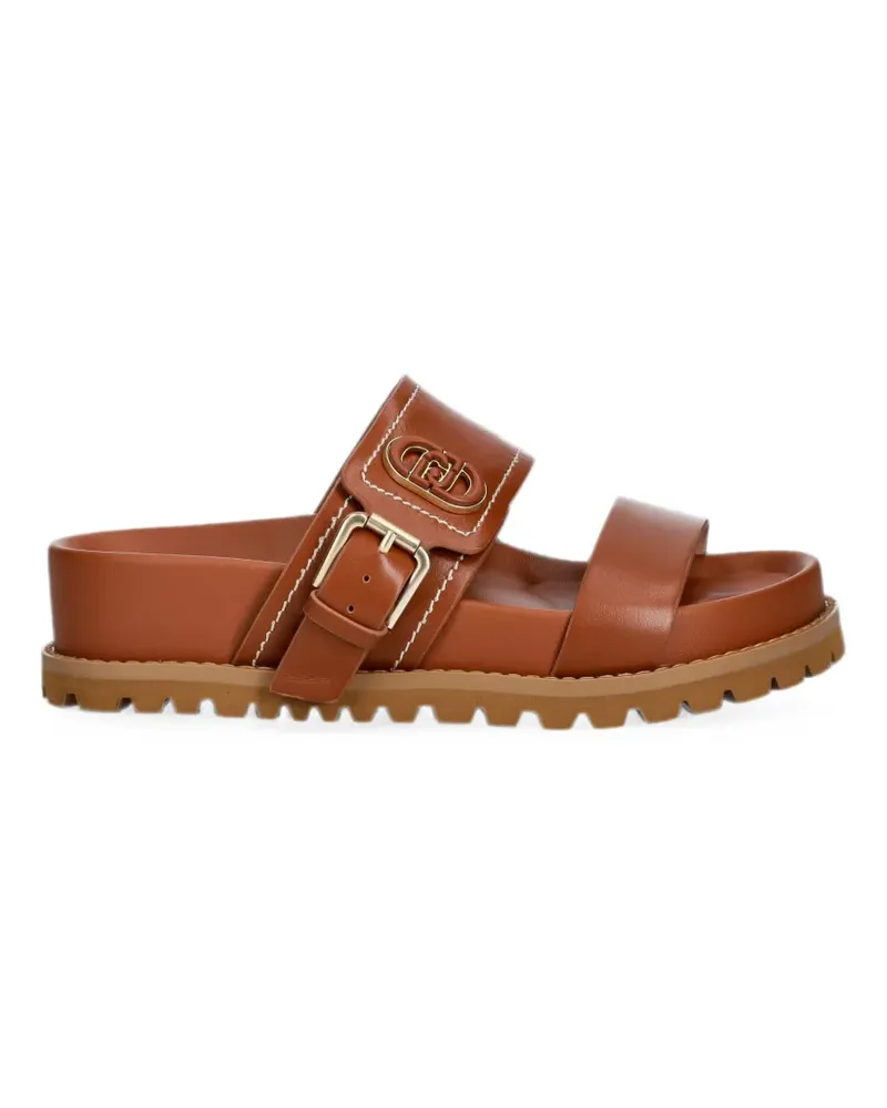 Liu Jo buckle-fastening sandals - Braun Braun
