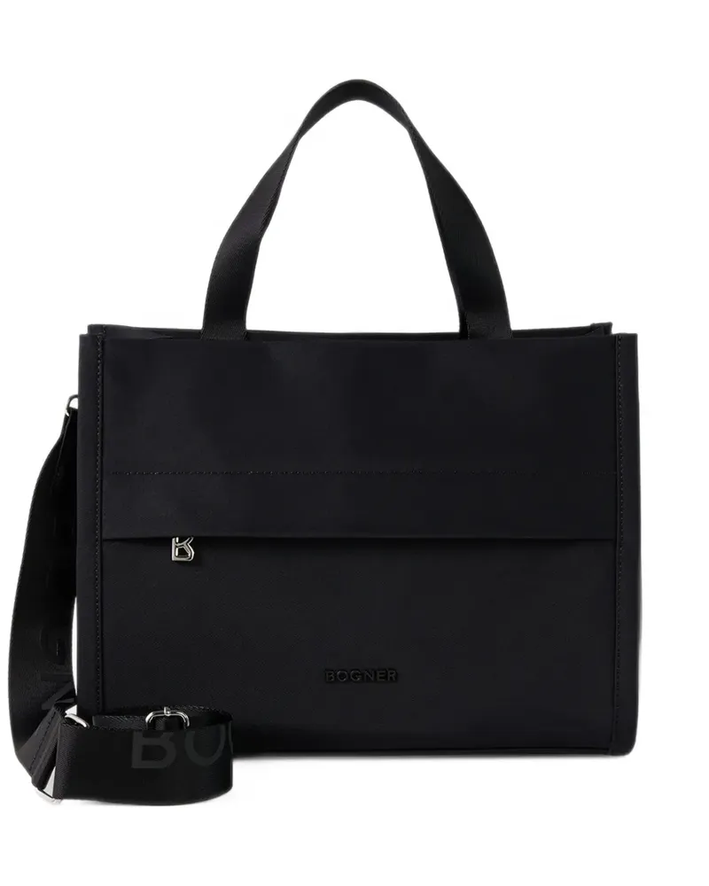Bogner Maxon Maylin Tote Bag mit Logo-Riemen - Schwarz Schwarz