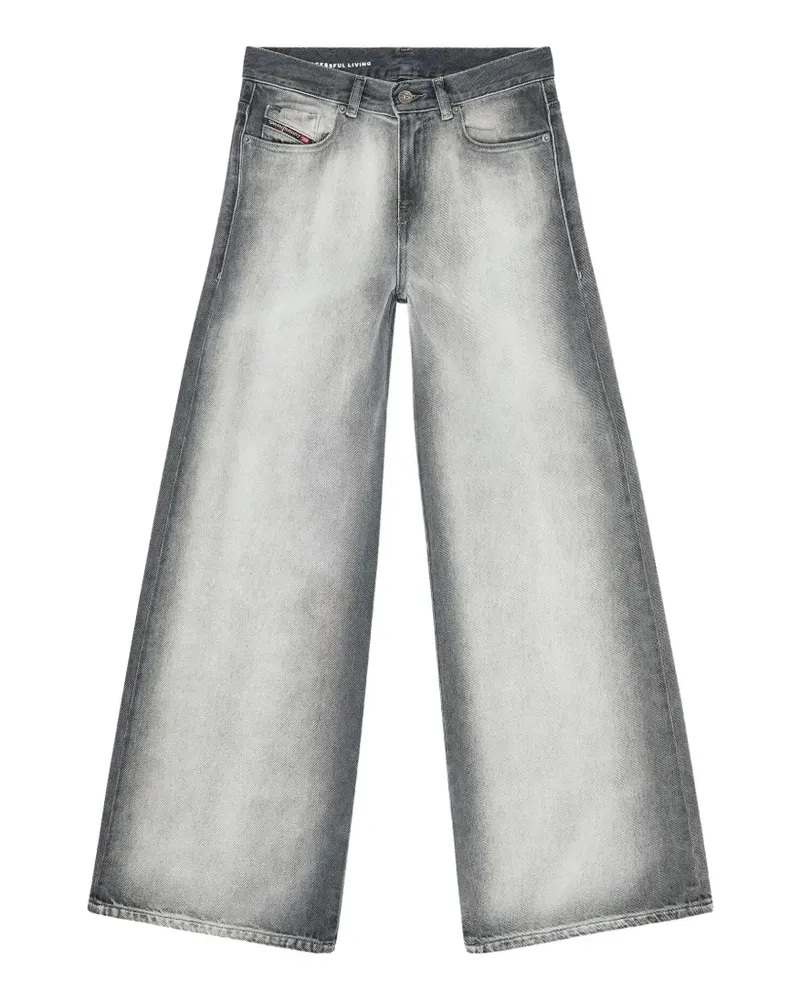Diesel 1978 D-Akemi Wide-Leg-Jeans - Grau Grau