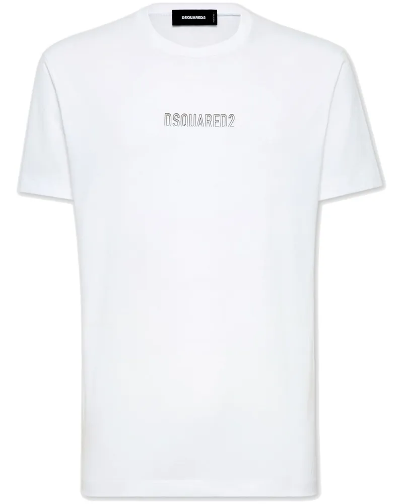 Dsquared2 T-Shirt mit Logo-Print - Weiß Weiß